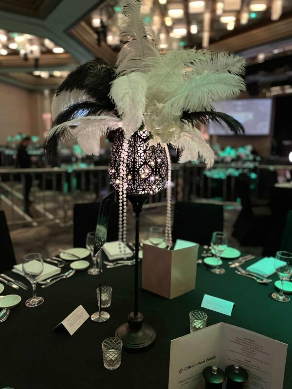 hire black lace candle holders melbourne