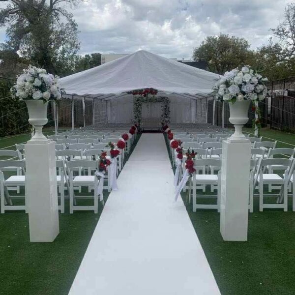 Hire Artificial Flowers Urn or Floor Arrangement White