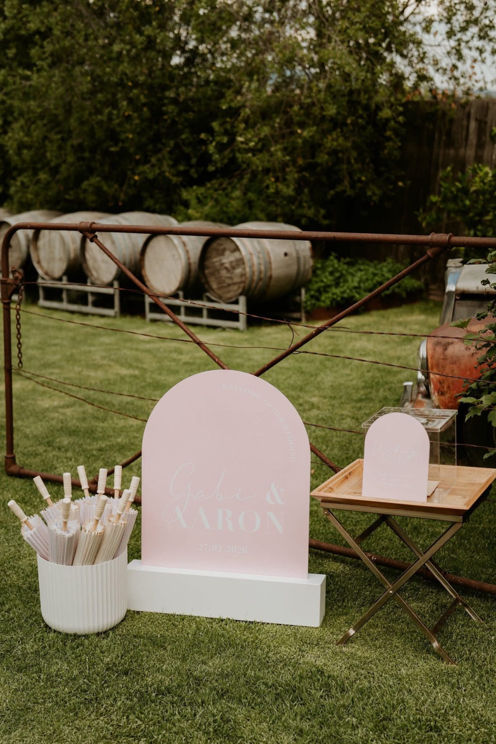 Hire Wedding Sign Signage Block - Image 3